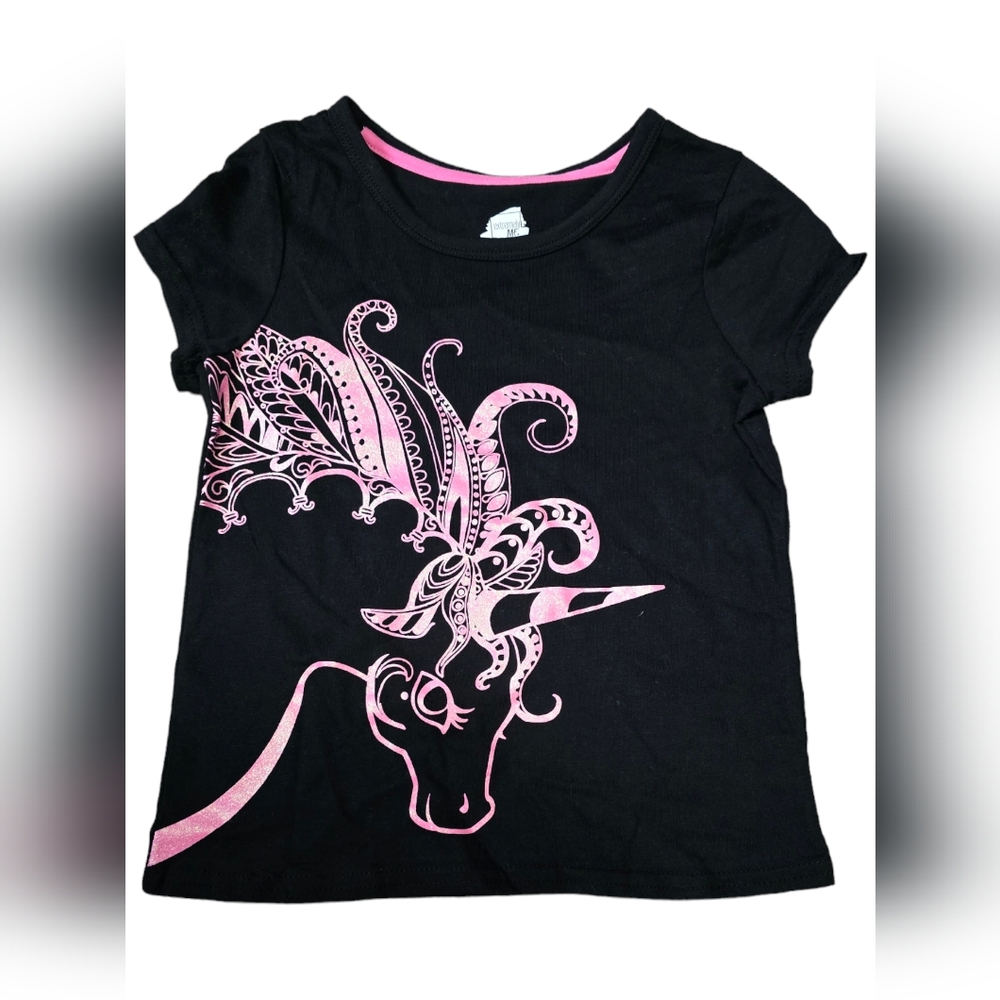 New With Tags Girls T-Shirt by Extremely Me Multiple Sizes Pink Glitter Unicorn